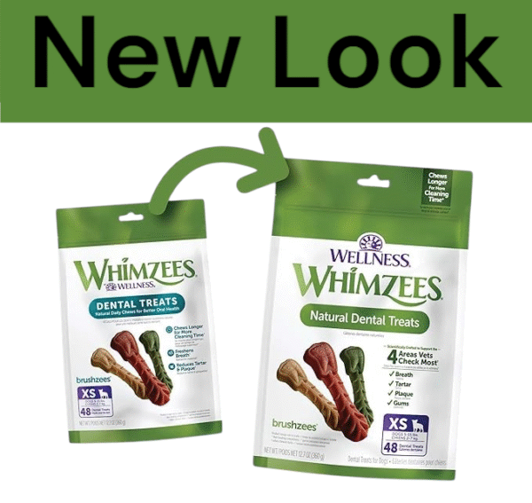 whimzees dental treats new look